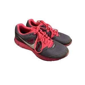 Nike Womens Lunarfly 3 487751-016 Gray Pink Lace Up Low Top Running Shoes Sz 7.5